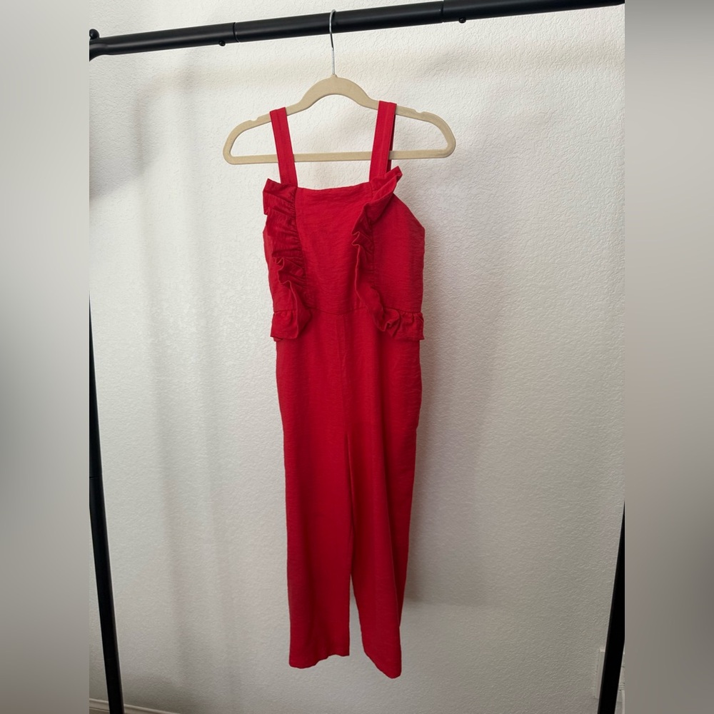 Zara Girls Soft Collection Ruffled Jumpsuit, Size 7